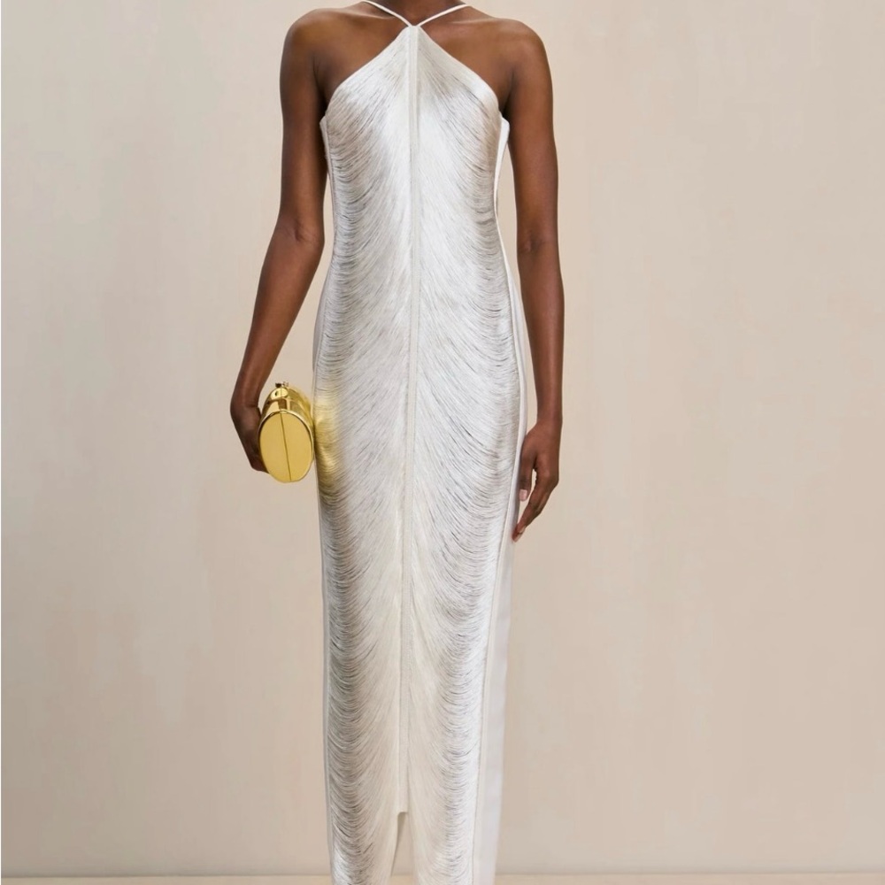 Elegant White Evening Dress